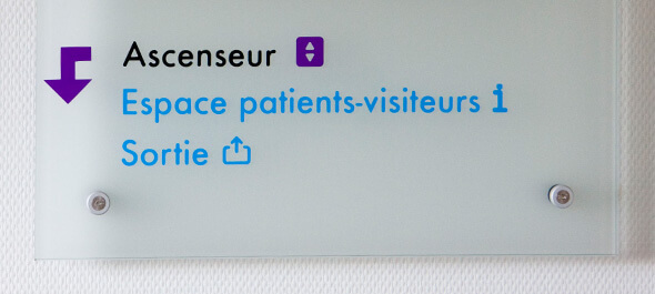 Signalétique marcal à l’Hôpital de Villefranche sur Saône